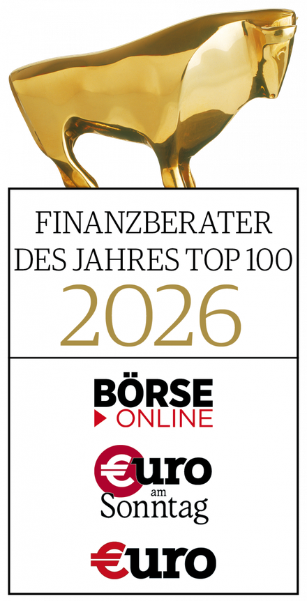 Auszeichnung: Finanzberater des Jahres 2026 – Top 100 (BÖRSE ONLINE / €uro)