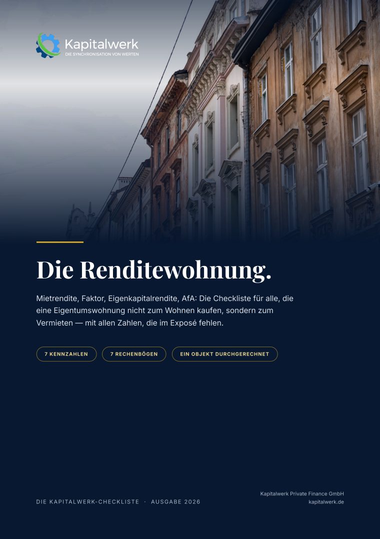 Titelseite: Die Renditewohnung