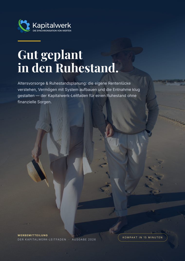 Titelseite: Gut geplant in den Ruhestand