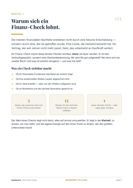 Innenseite 1 aus „Der Finanz-Check“