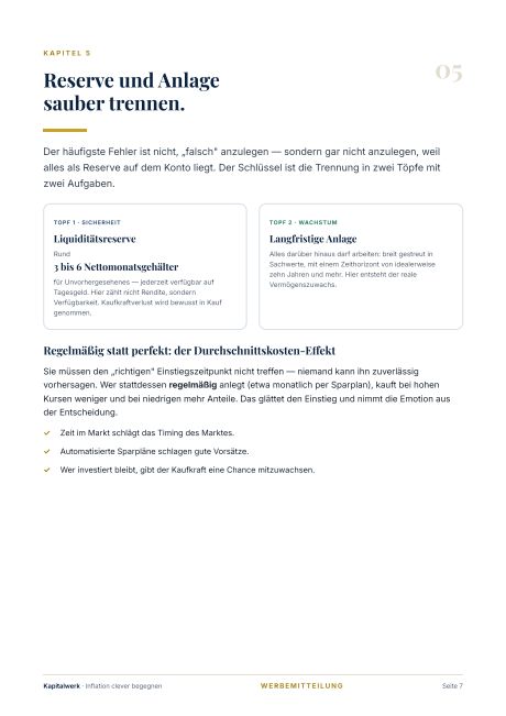 Innenseite 3 aus „Inflation clever begegnen“