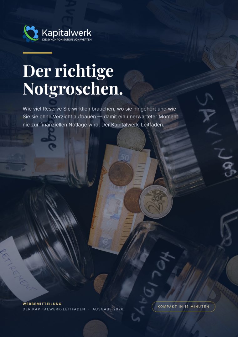 Titelseite: Der richtige Notgroschen