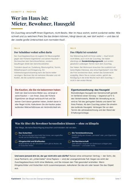 Innenseite 3 aus „Das Haus aus der Zwangsversteigerung“