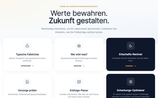 Vorschau: Generationsmanagement